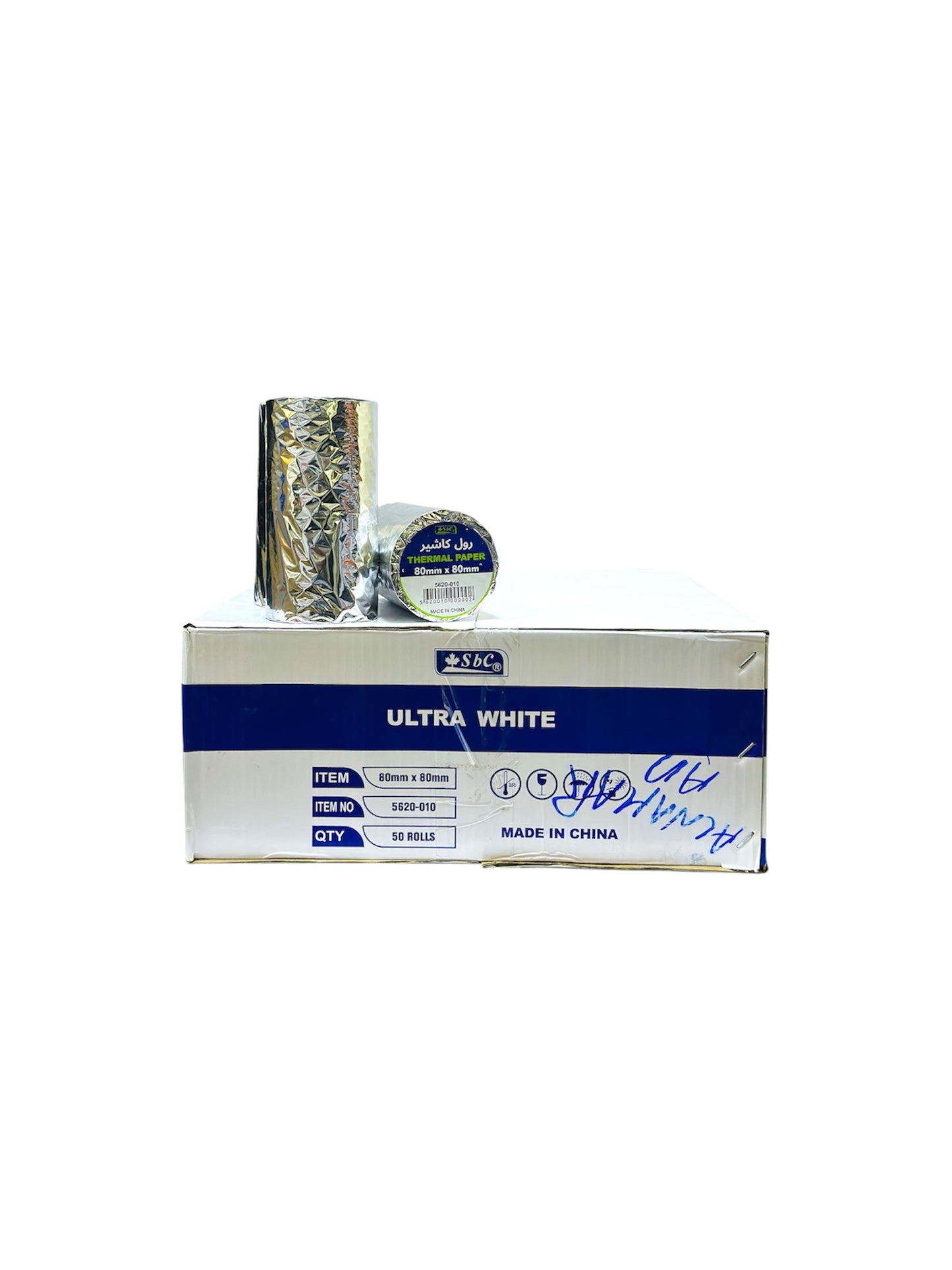SBC 80X80 THERMAL ROLL 50 ROLLS IN BOX