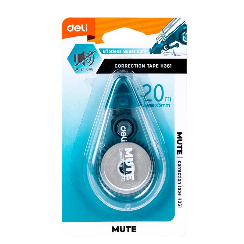 Deli Cover Up Correction Tape, 20 Meter x 5 mm Size