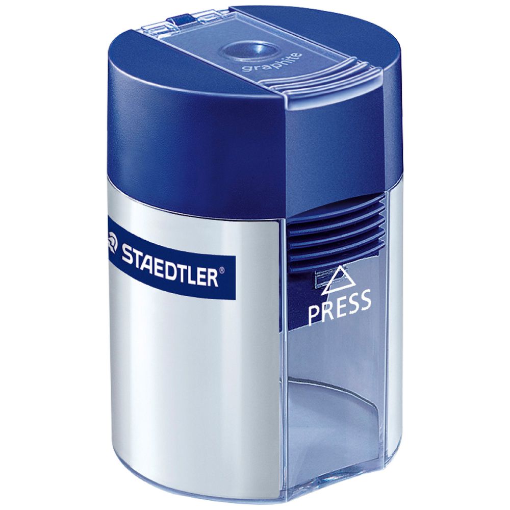 STAEDTLER for Pencils up to 8.2 mm Diameter Tub Round Sharpener, Blue