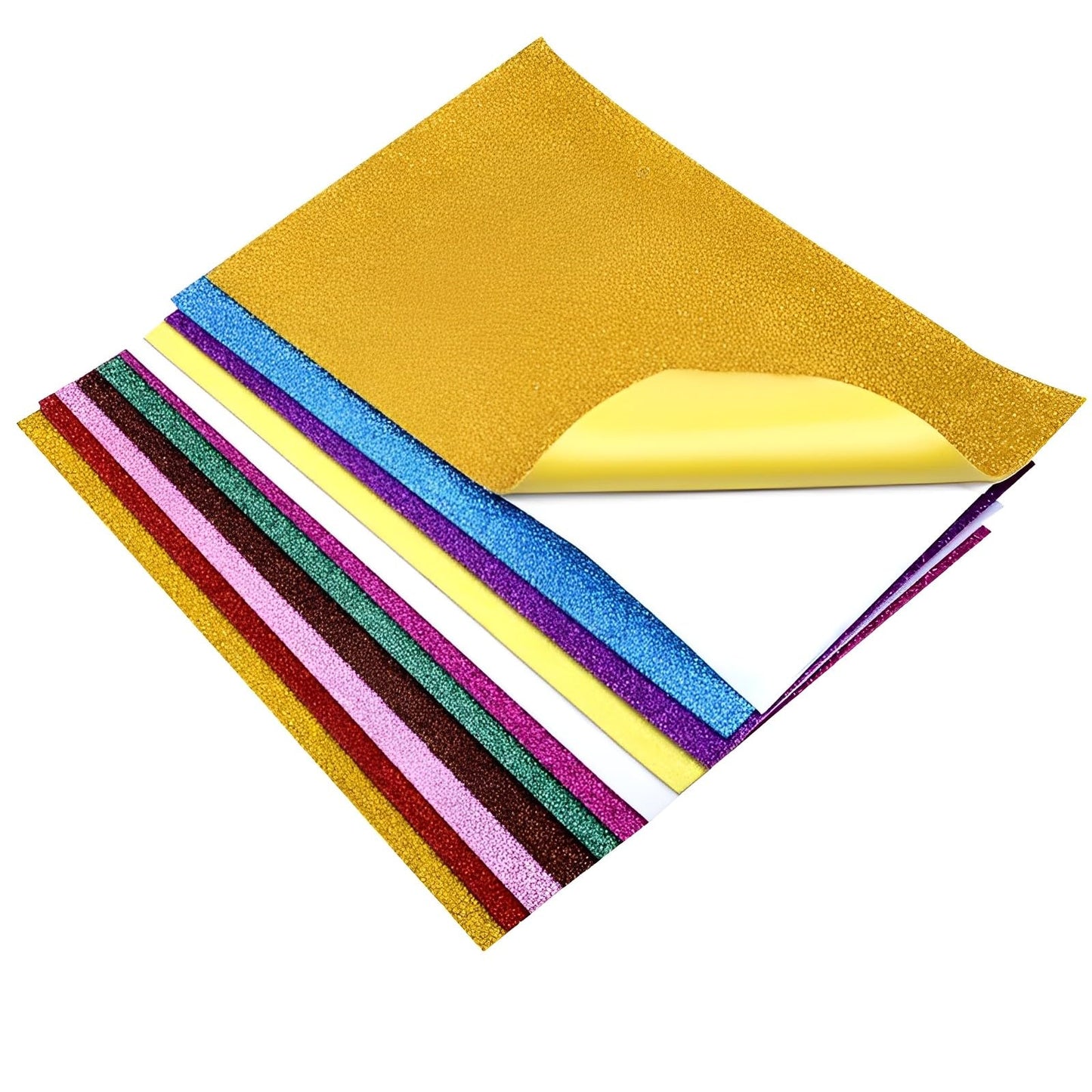 Fancy Sparkled A3 Sized EVA Flash Foam Sticky Glitter Paper Sheet pack of 10