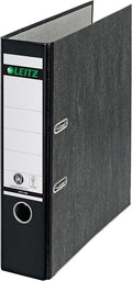 Leitz Lever Arch File A4 80mm, Black, Durable Document Organizer for Office