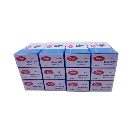 12 pack binder clip 25 mm