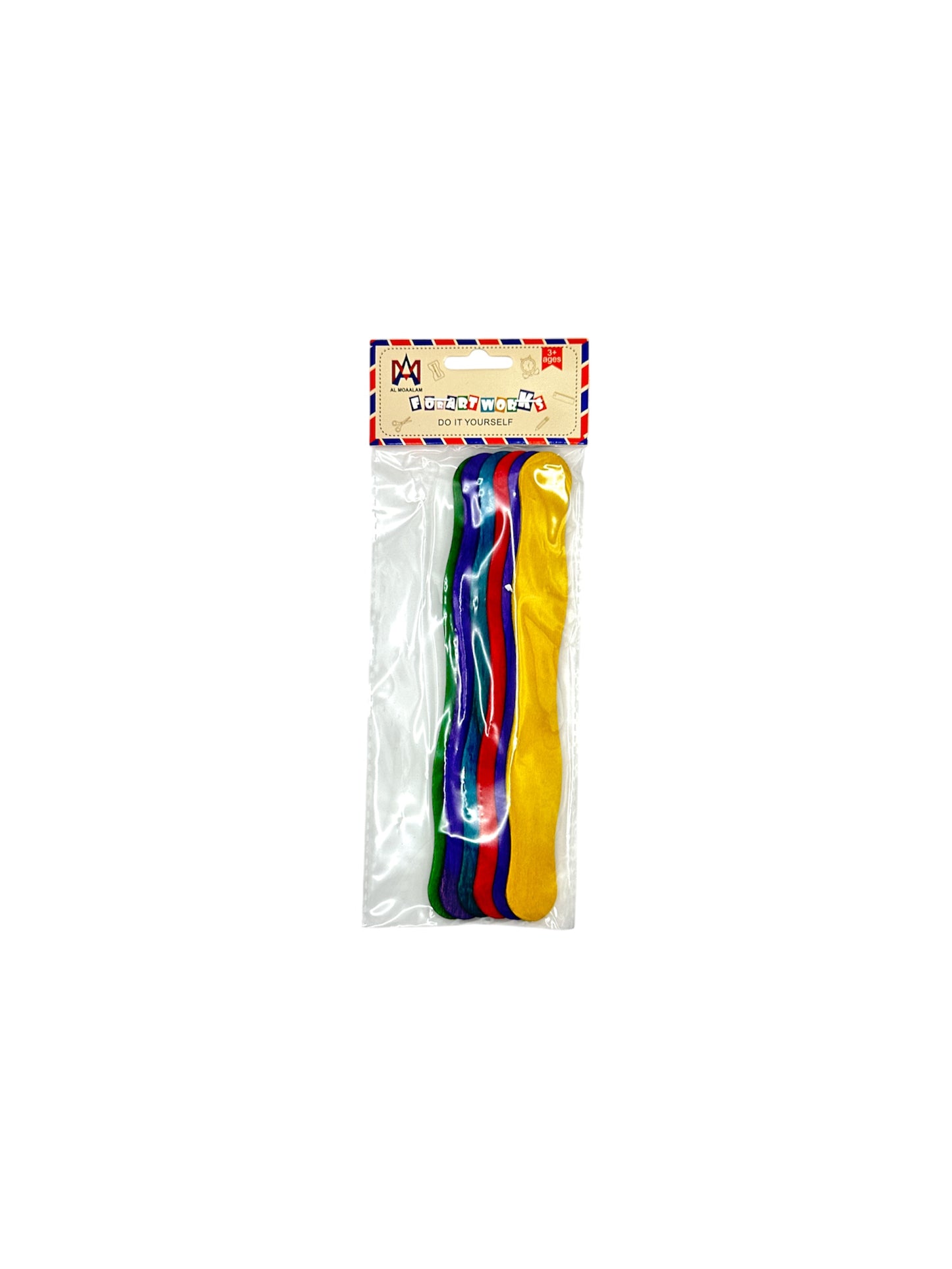 WOODAN MOULTI COLOR POPSICLE STICKS