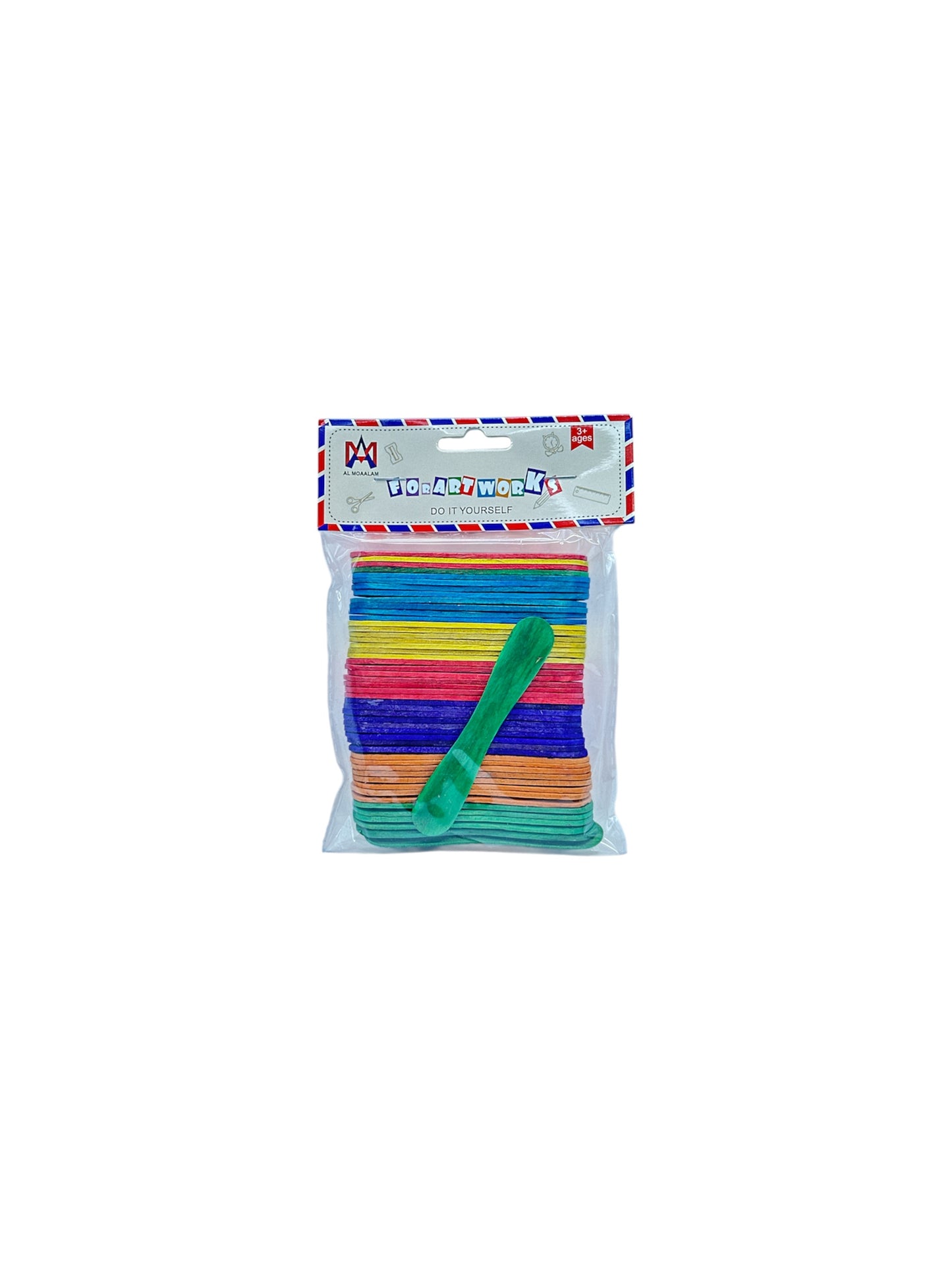 WOODAN MOULTI COLOR POPSICLE STICKS