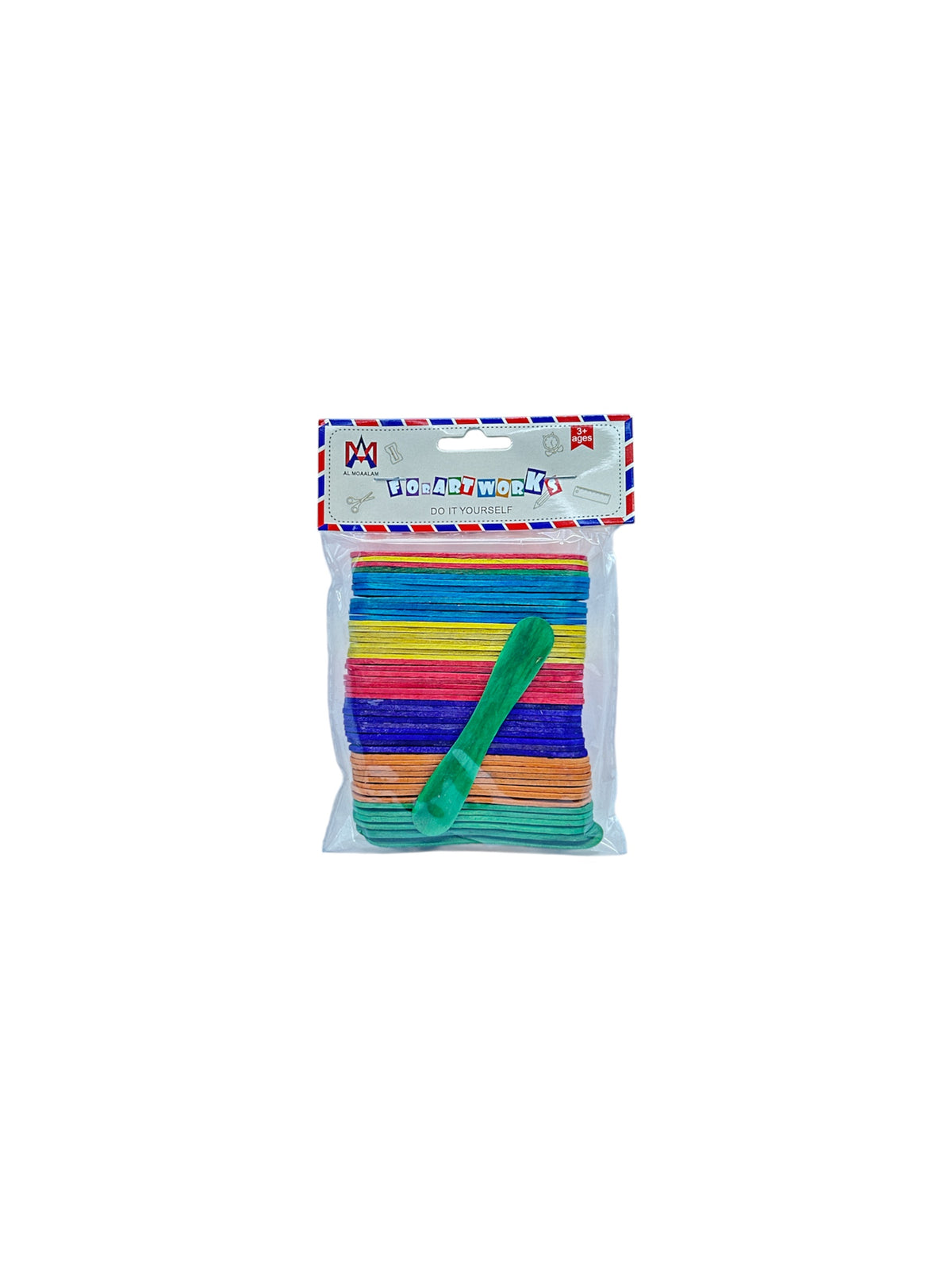 WOODAN MOULTI COLOR POPSICLE STICKS