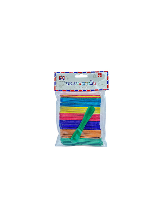 WOODAN MOULTI COLOR POPSICLE STICKS