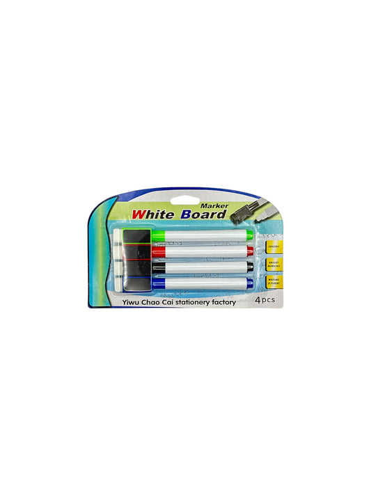 WHITE BOARD 4 COLOR MARKER SET