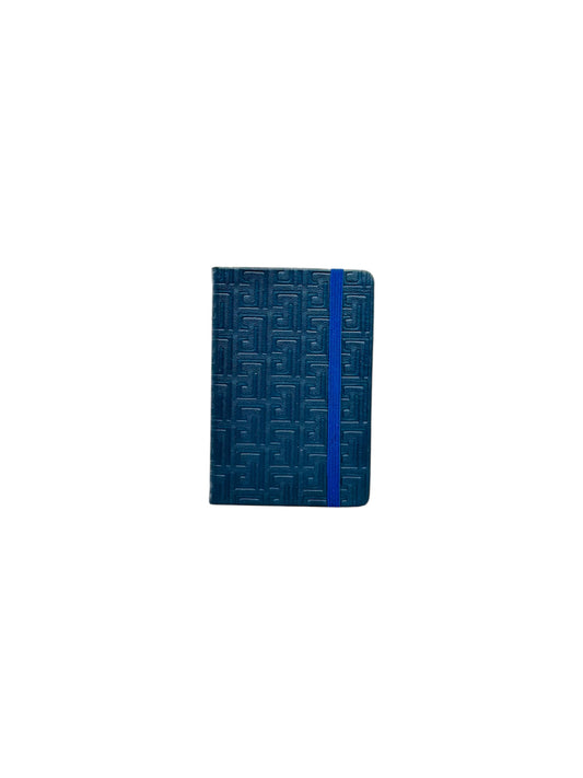 A6  BLUE LEATHER TYPE DIARY NOTE BOOK