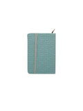 A6 LIGHT BLUE LEATHER TYPE DIARY NOTE BOOK