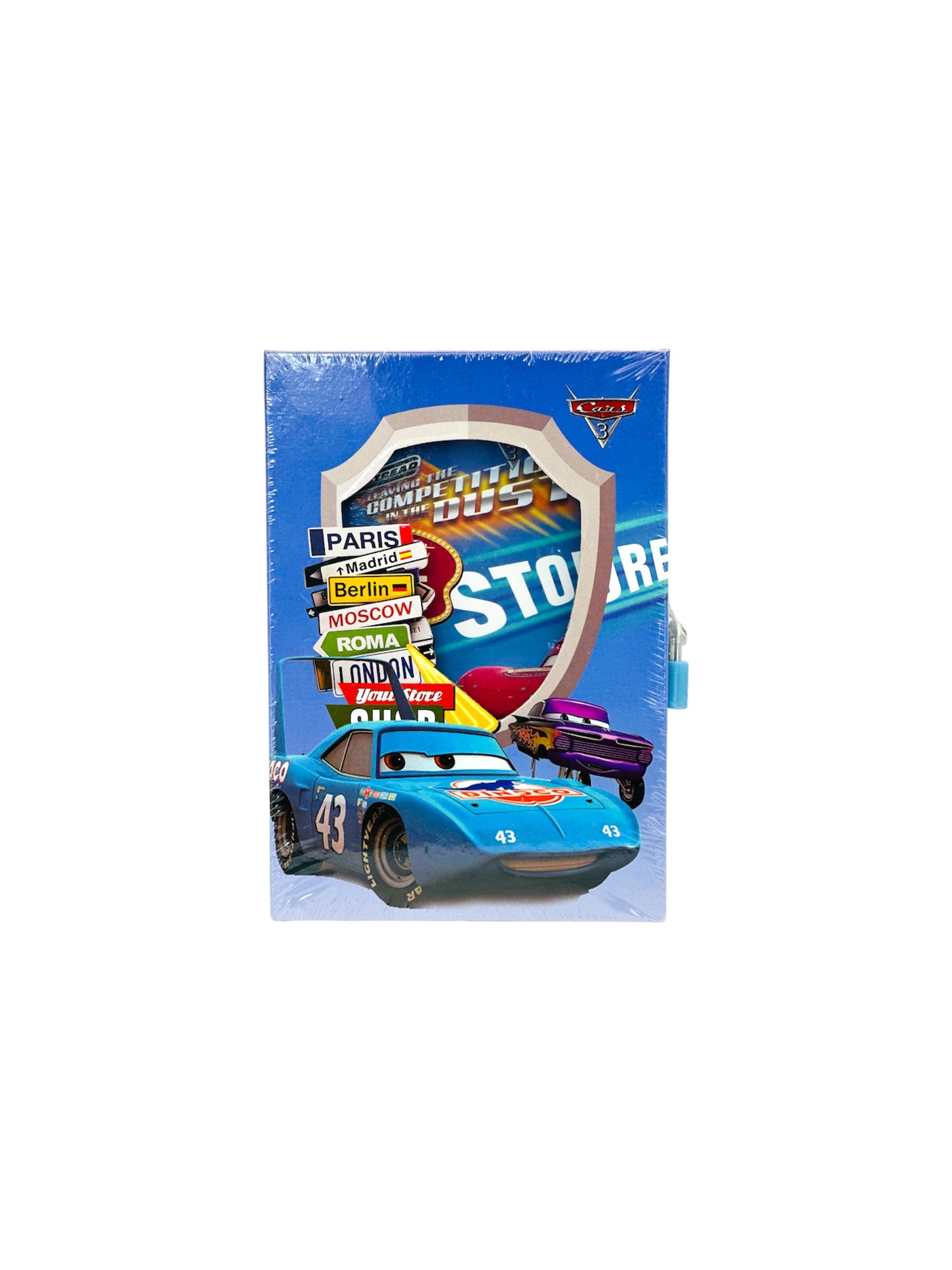 SMALL CARS 3 NOTE BOOK WITH LOCK