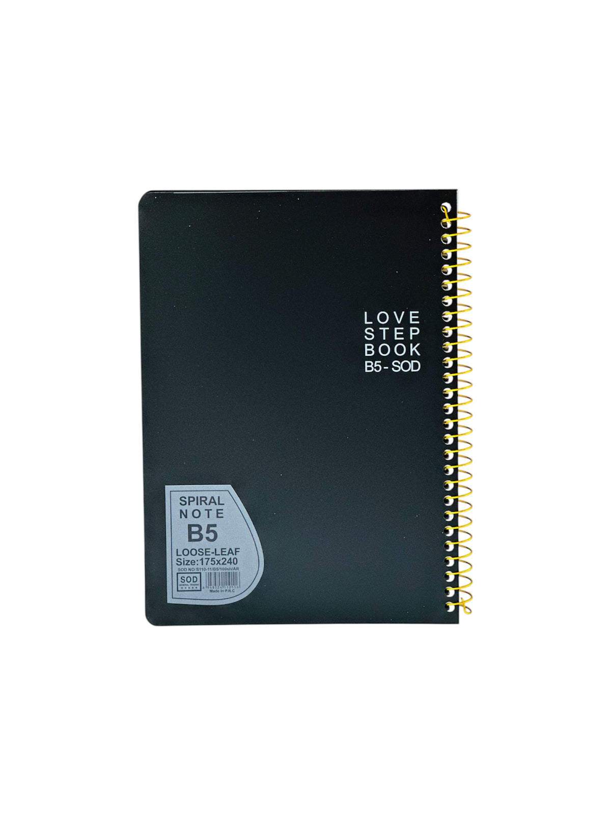 B5 BLACK SPIRAL  NOTE BOOK