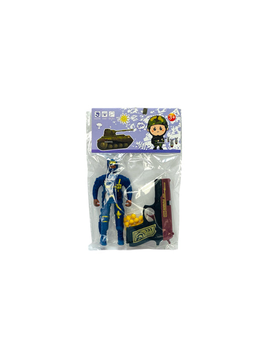 GUN WITH ARMY MAN TOY