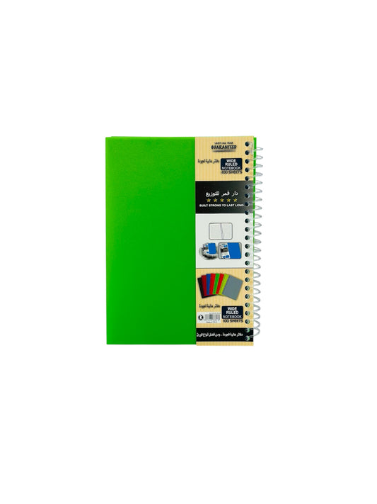 A5 GREEN SINGLE LINE NOTE BOOK