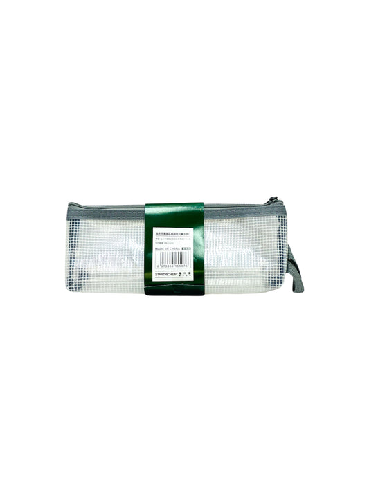 GRAY NET PENCIL CASE
