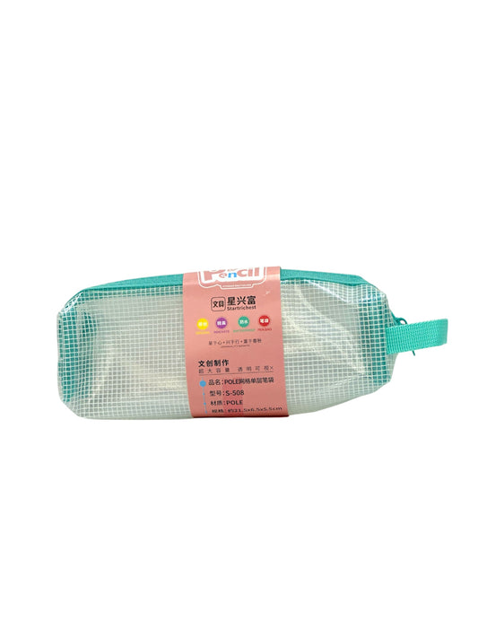 GREEN PLASTIC PENCIL NOTE BOOK
