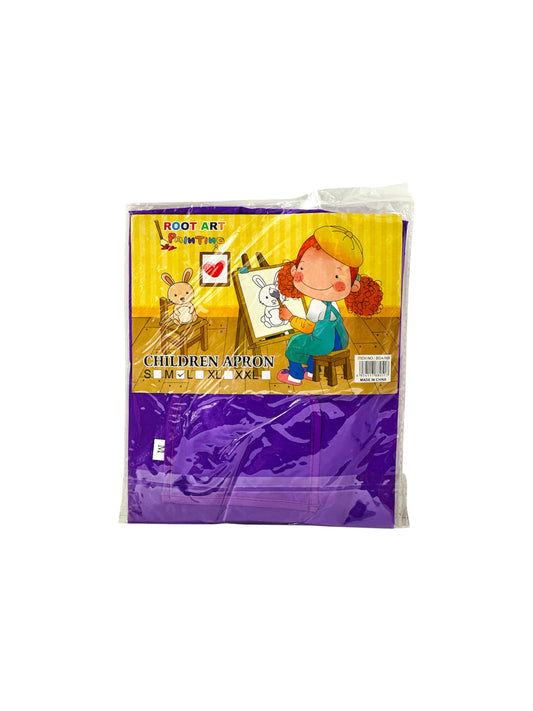 ROOT ART PAINTING CHILDREN APRON VIOLET SIZE M