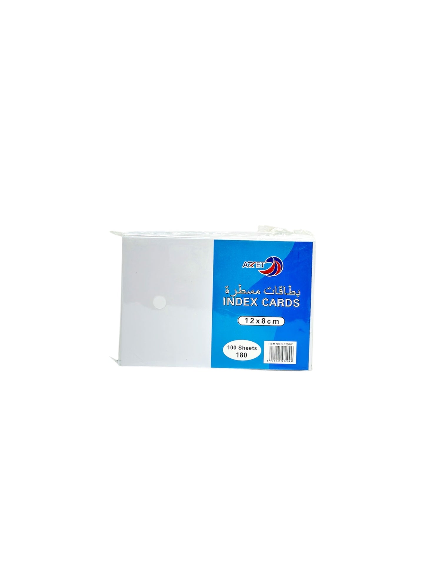 PLANE INDEX CARDS 12X8CM 100 SHEET