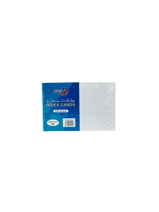 PLANE INDEX CARDS 15X10 CM 100 SHEET