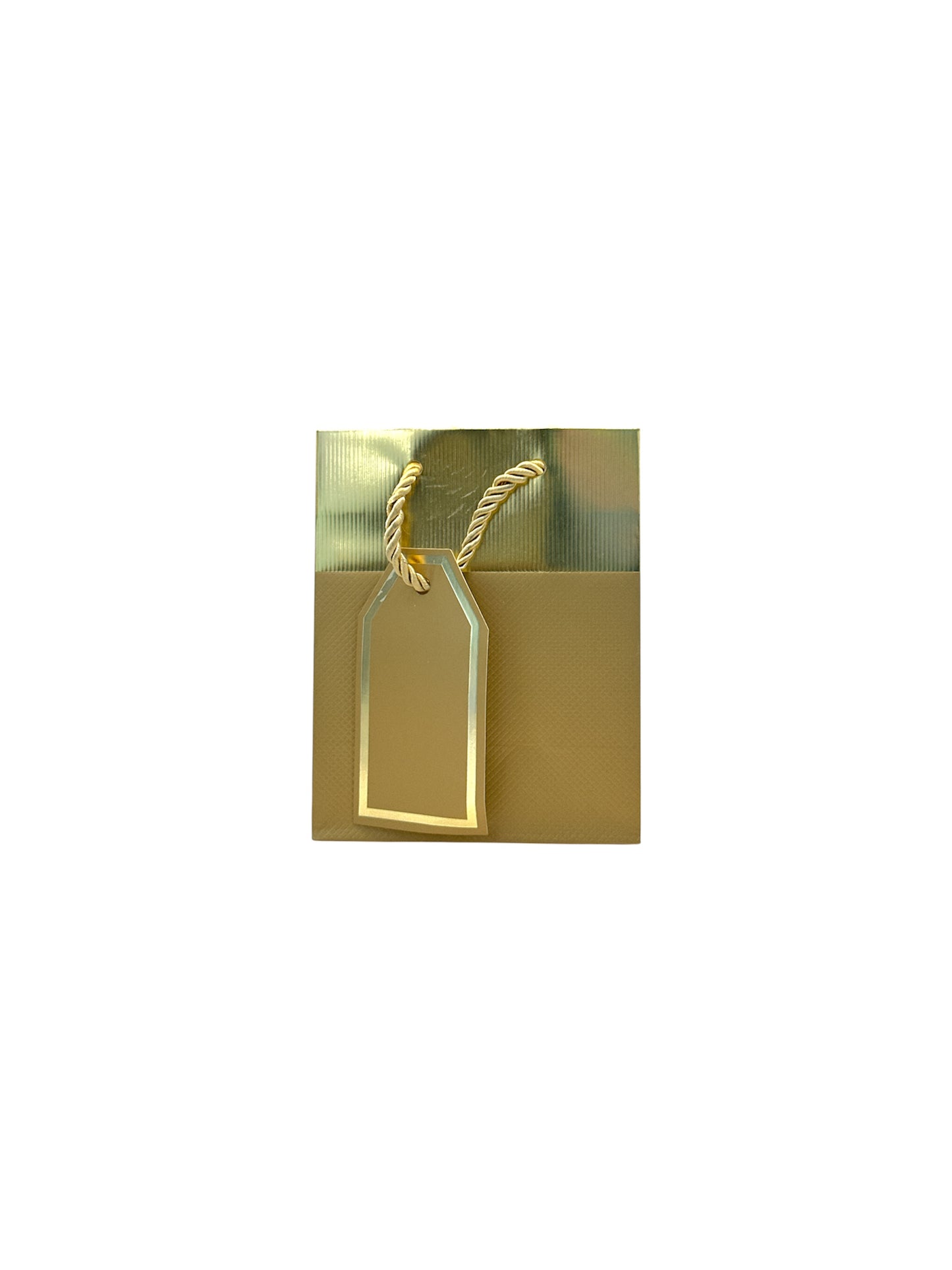 gold gift bag small