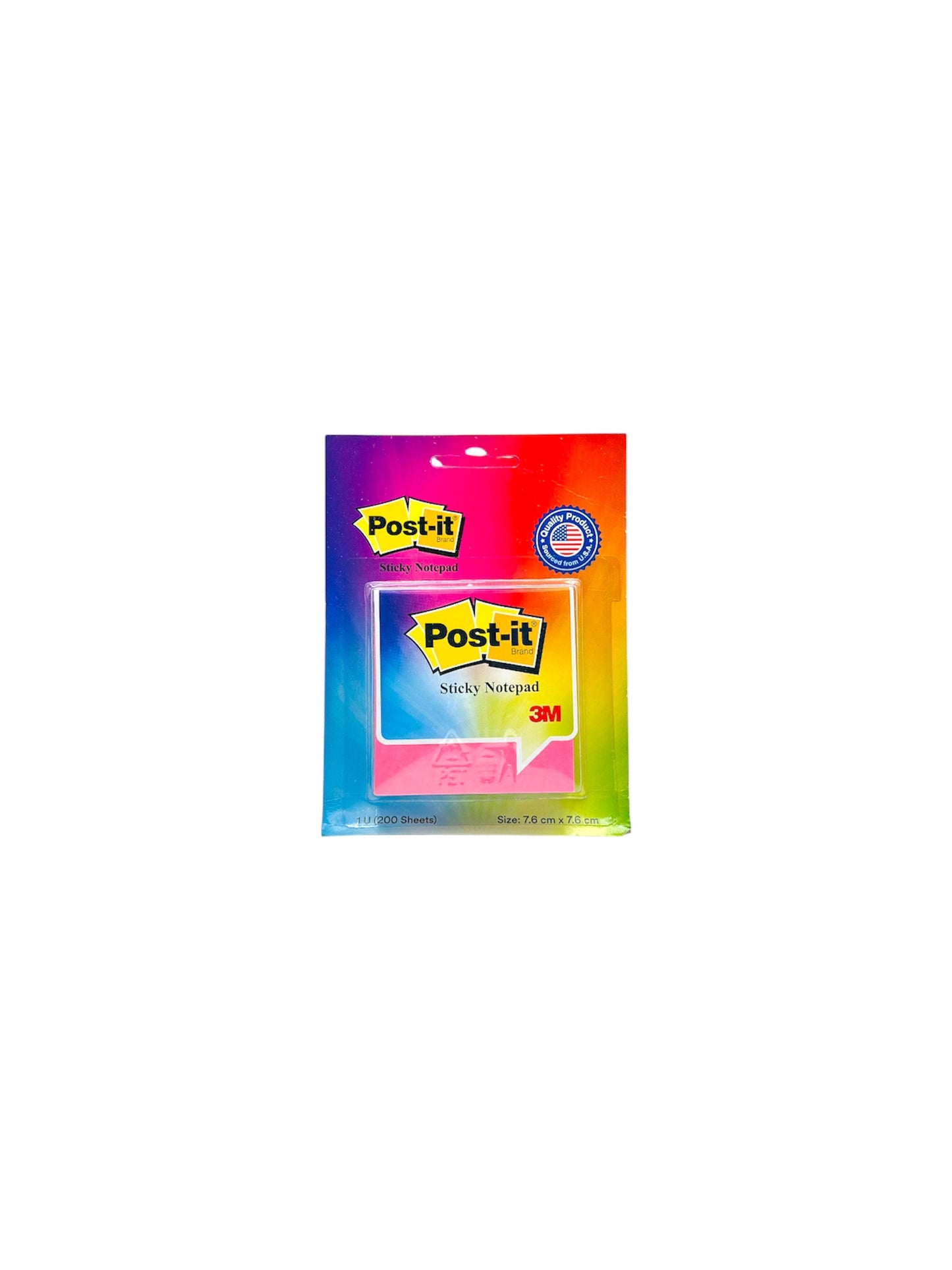 POST -IT 3M 7.6CM X7.6CM 3X3 MOULTI COLOR STICKY NOTE