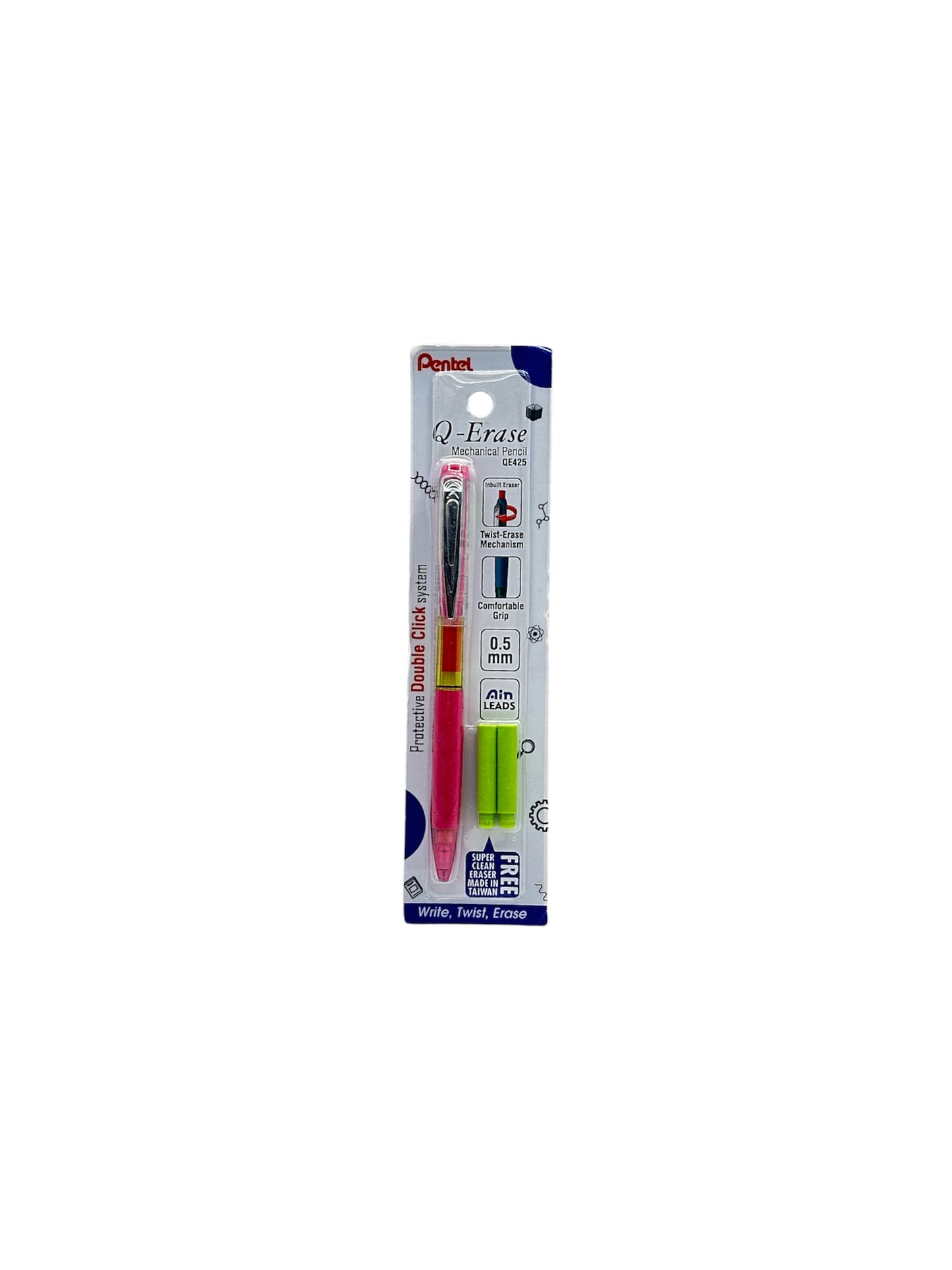 pentel q erase pencil  0.5 mm