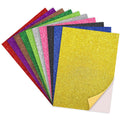 Lakeer A4 Glitter Foam Sheet Sparkles Self Adhesive Sticky A4 Back Paper 10-Pack