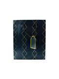 BLACK WITH GOLD LINE GIFT BAG