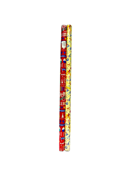 GIFT WRAPING ROLL 2PCS
