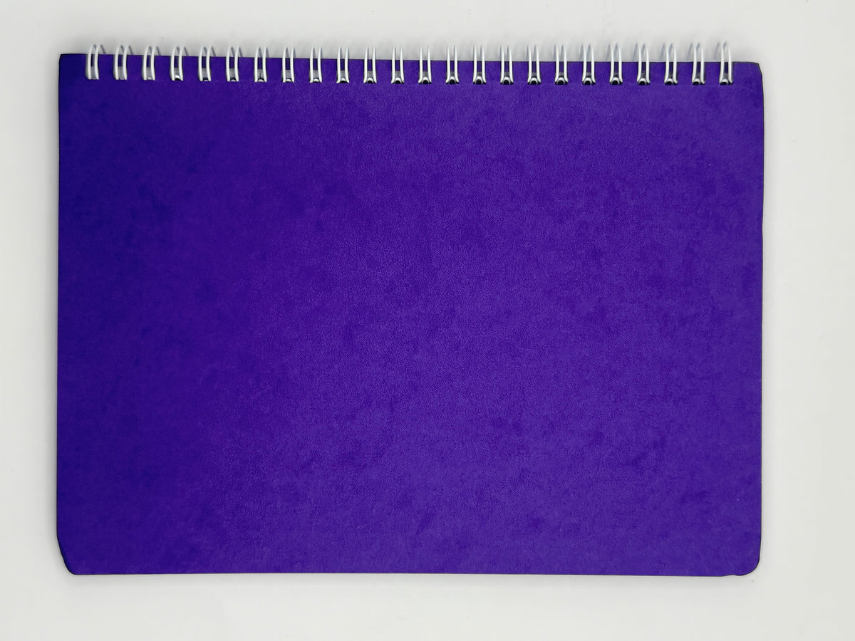 SBC A5 SPIRAL PAPER COVER PURPLE