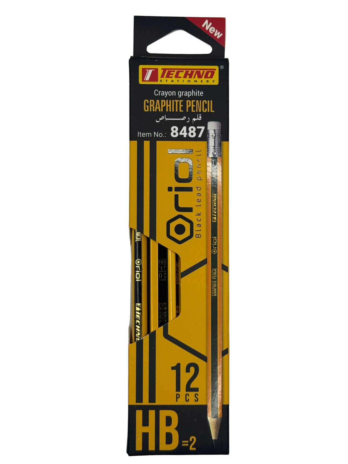 TECHNO GRAPHITE PENCIL BLACK&YELLOW