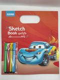 KANARI SKETCH BOOK WITH PEN CARS