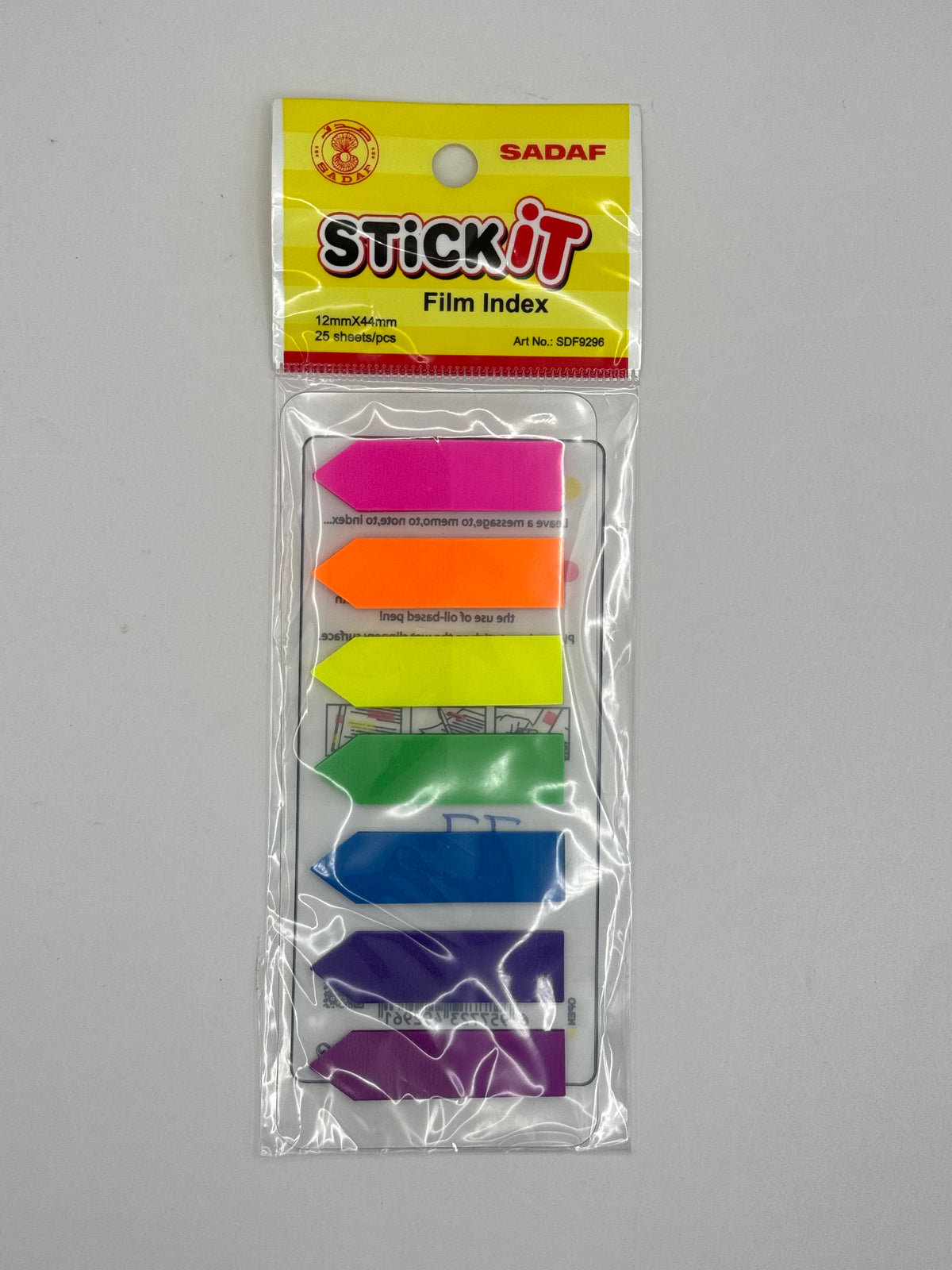 SADAF FLIM INDEX 12MM*44MM 25SHEETS