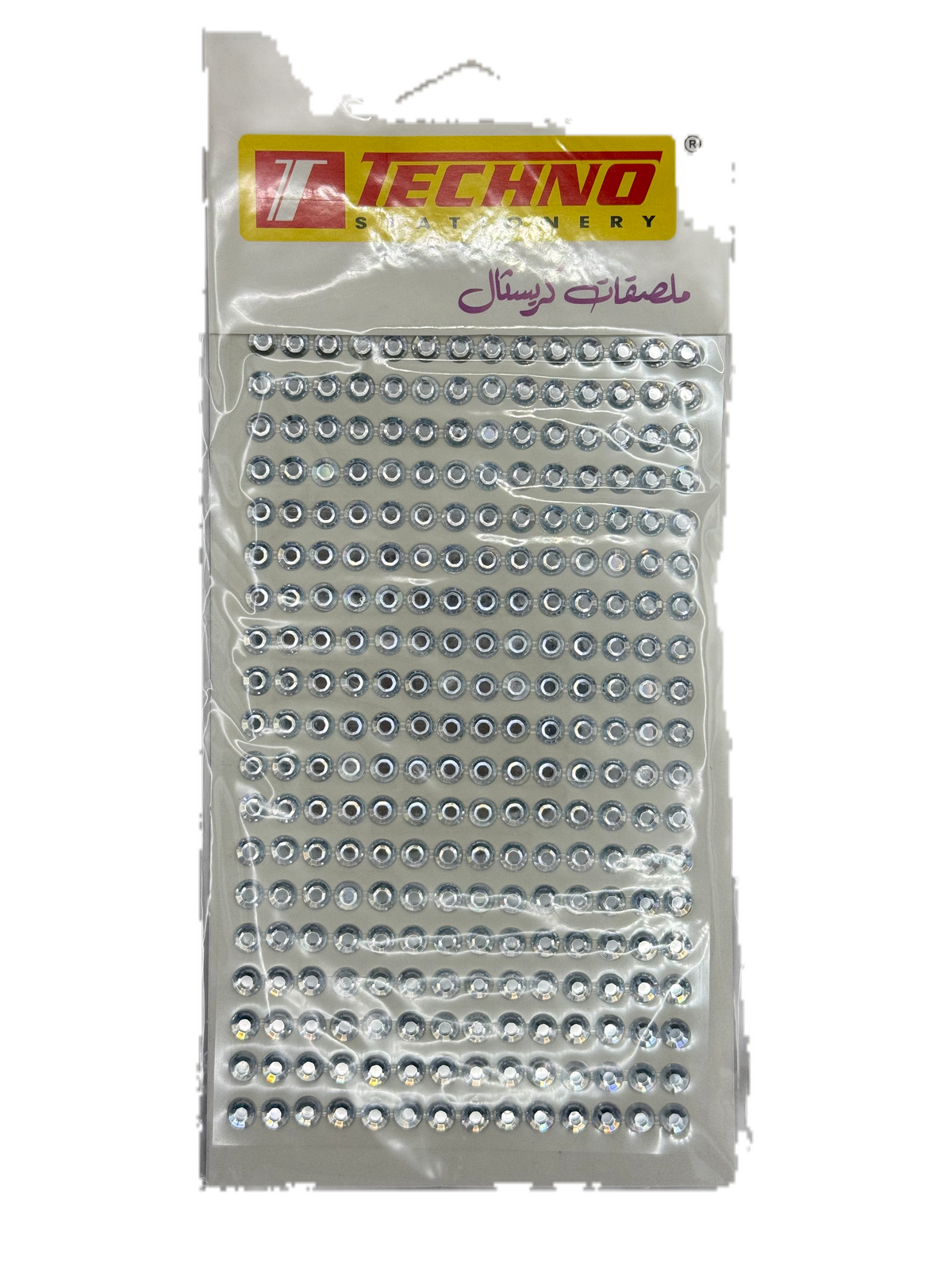 TECHNO WHITE CRYSTAL STICKER