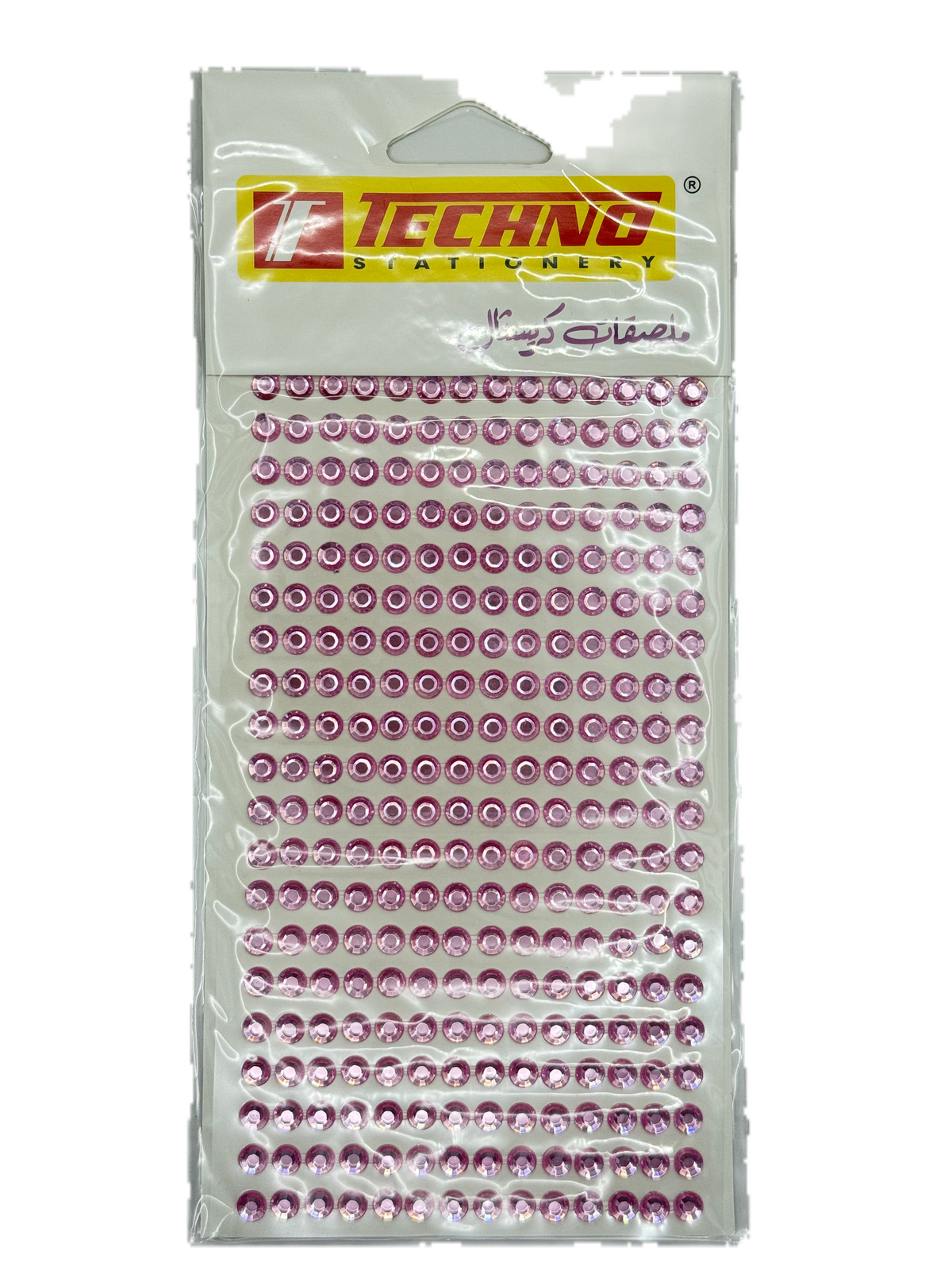 TECHNO PINK CRYSTAL STICKER