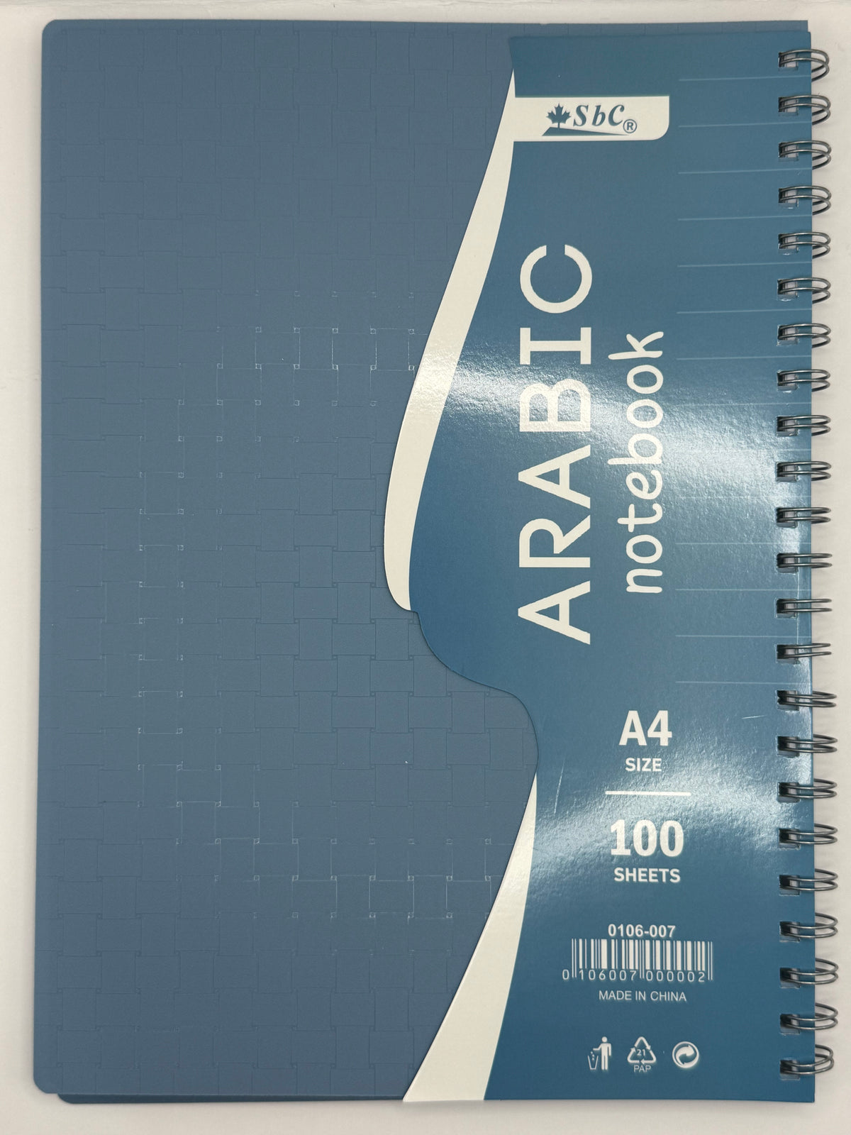 SBC A5 100SH SPIRAL ARABIC VIOLET NOTE