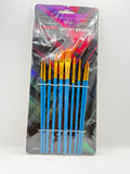 CHIVALRY ACRYLIC BRUSH FLAT&POINTER 10PCS