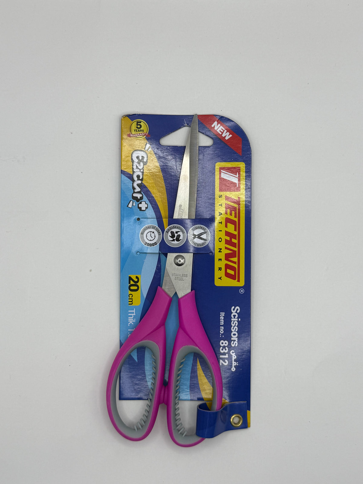 TECHNO SCISSOR 8 INCH PINK