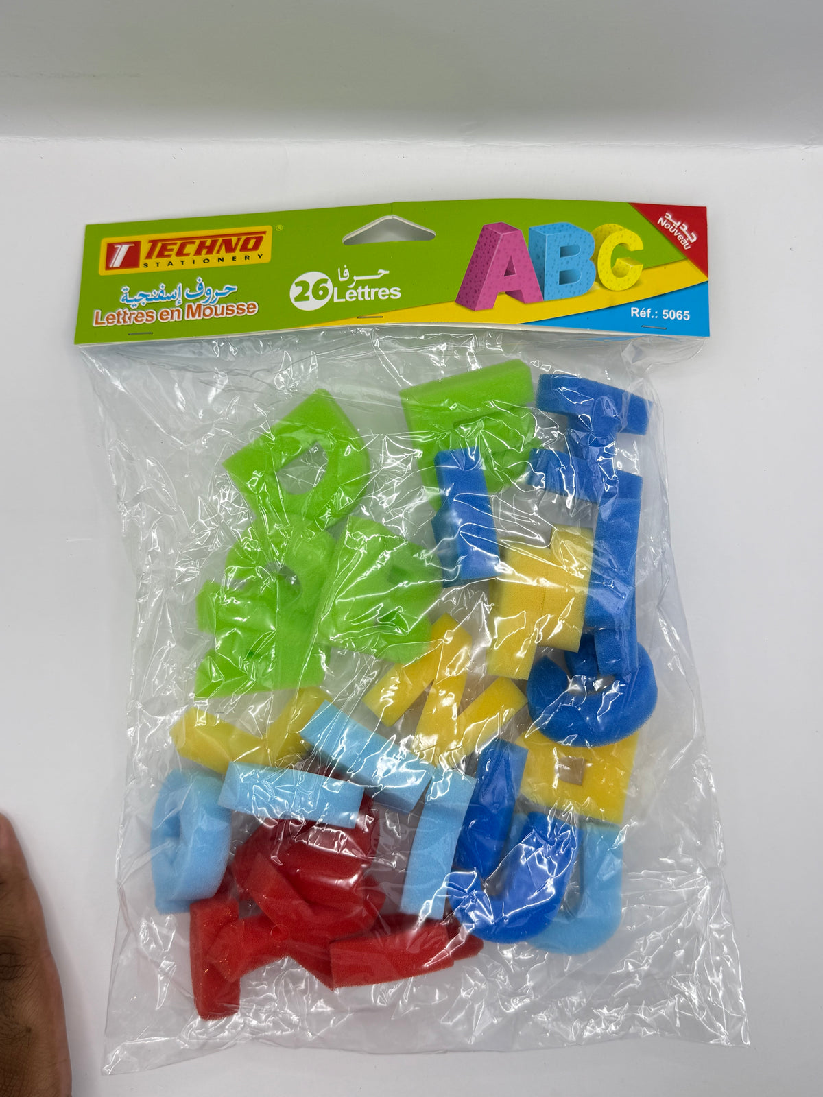TECHNO SPONGE ALPHABET ASSORTED COLORS