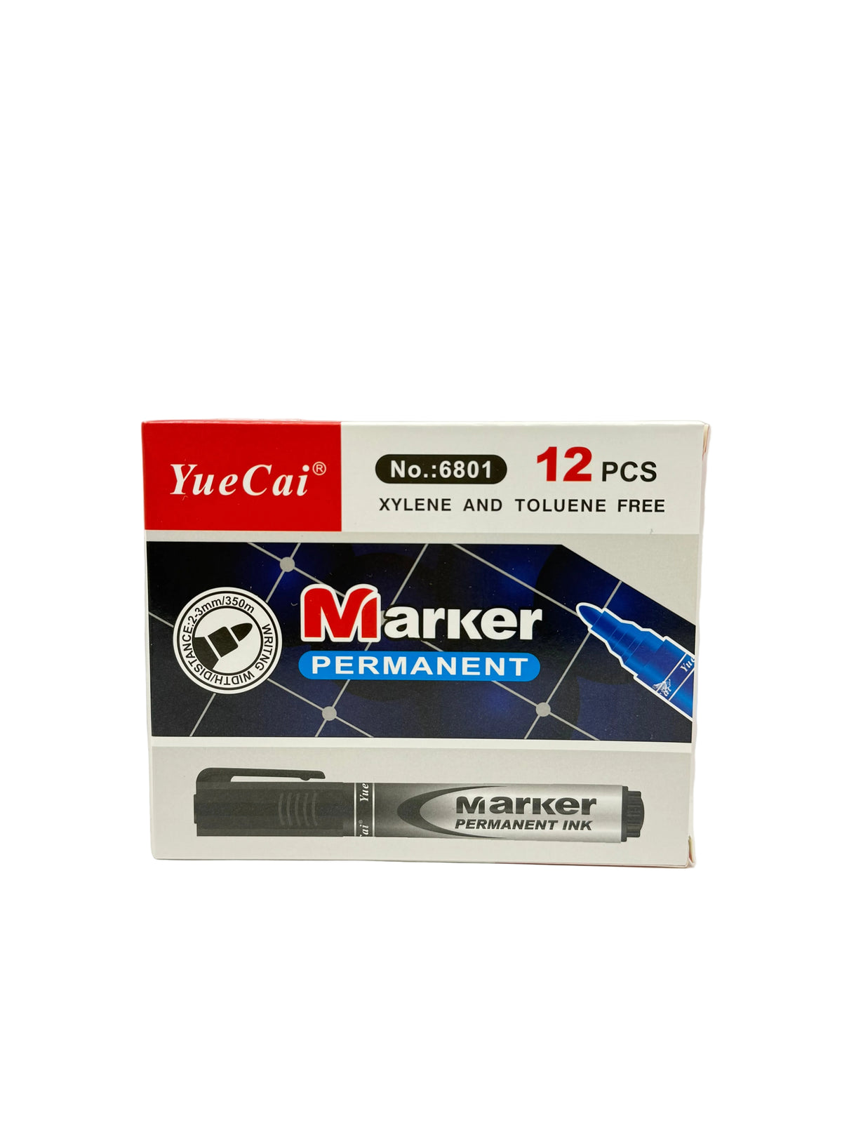 YUECAI BLUE PERMANENT MARKER 1*12P