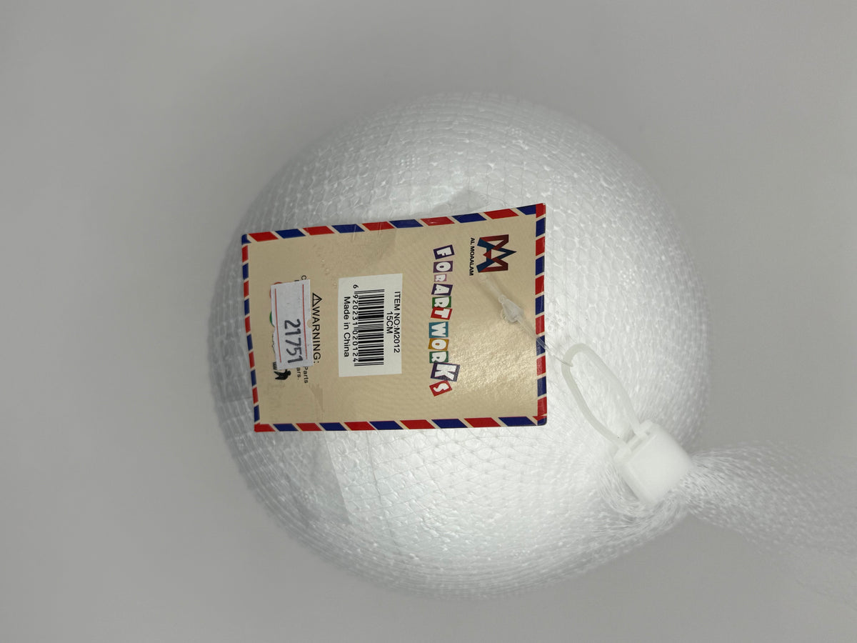 AL MOAALAM STYROFOAM BALL 15CM 1PC