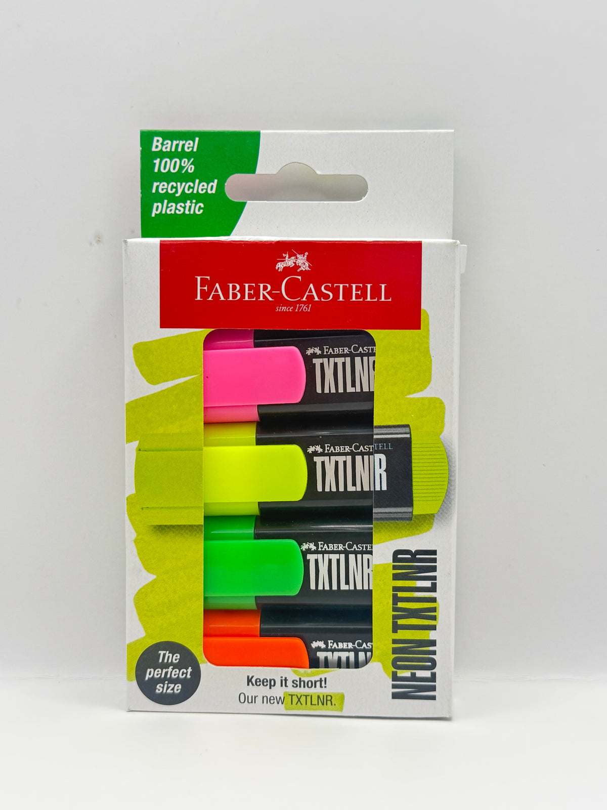 FABER CASTELL 4P SMALL NEON HIGHLIGHTER