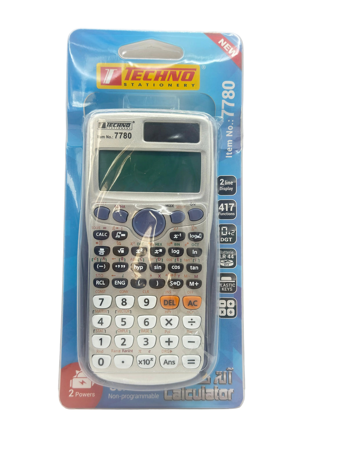 TECHNO SCIENTIFIC CALCULATOR 417 FUNTIONS ,7780