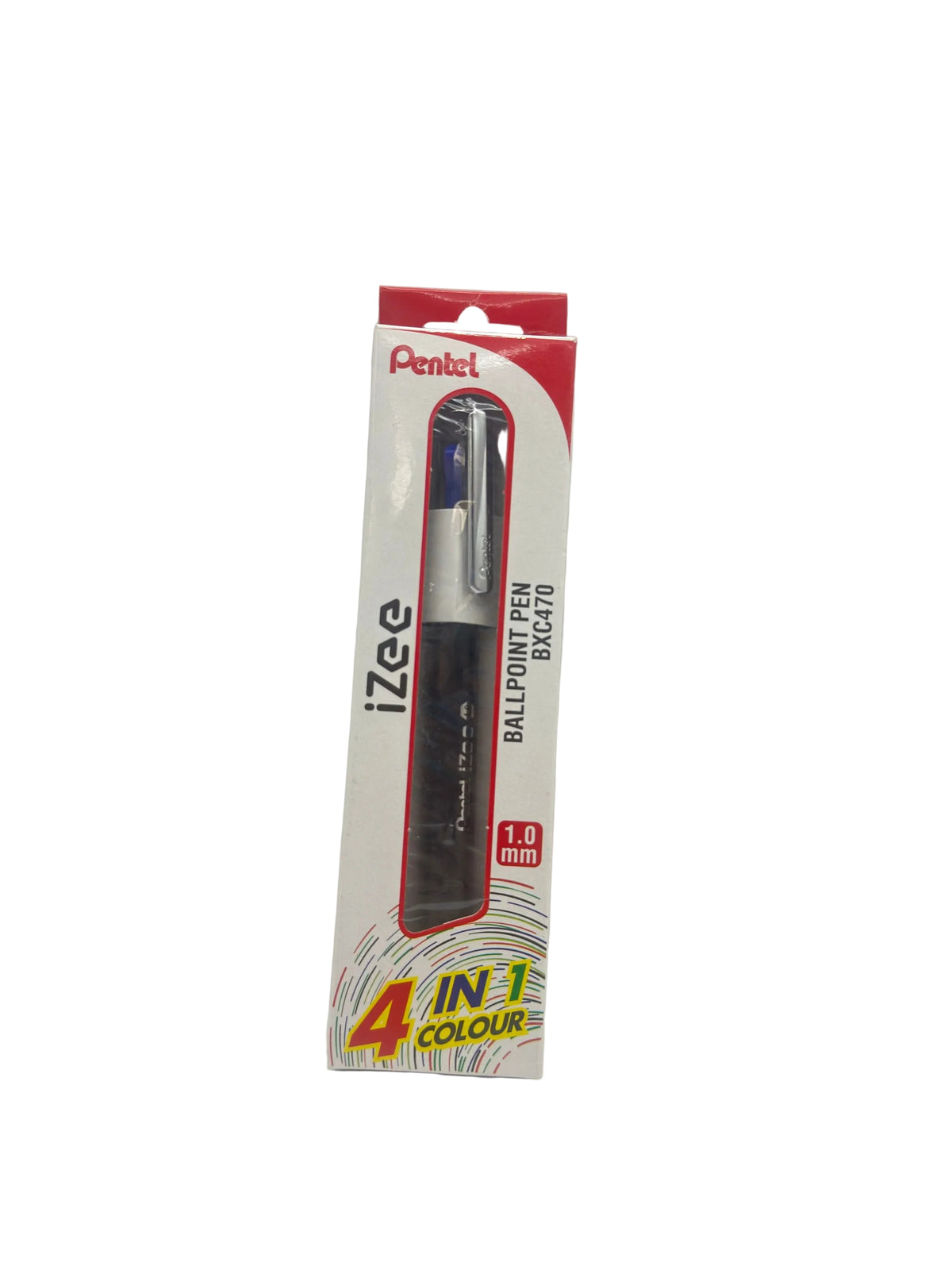 PENTEL IZEE 4 IN 1 COLOR 1.0MM PEN BLACK BODY