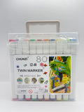 CHUNZI TWIN MARKERS 80 COLORS  FINE-BROAD