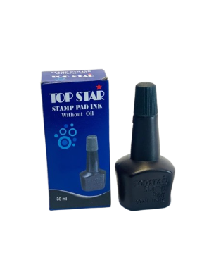 Top Star Stamp Pad Ink Blue Without Oil 30 ml