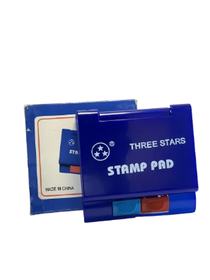 Three Stars stamp pad Red And Blue